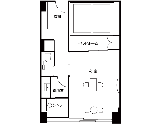 「和洋室」Bタイプ 間取り図